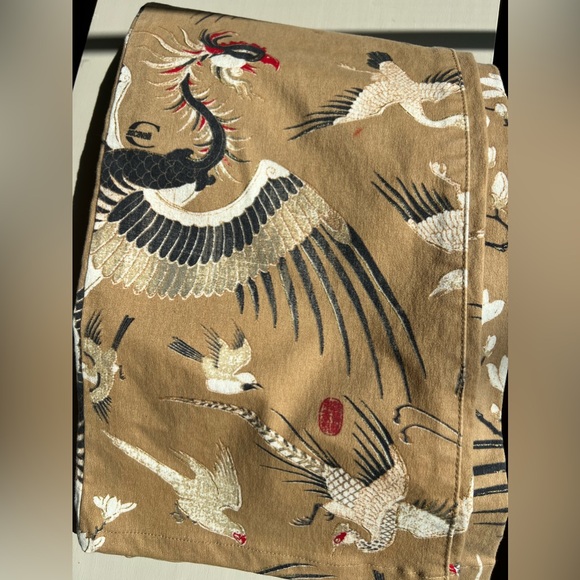 Just Cavalli Vintage Japanese Crane Print Jeans - Picture 6 of 17